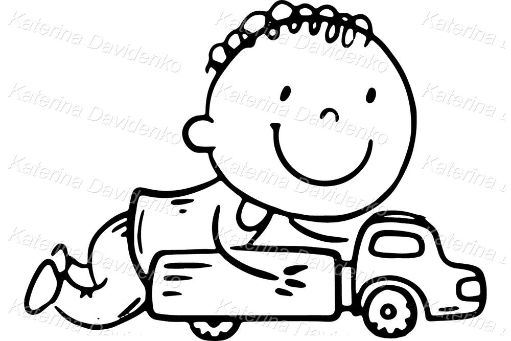 Preschool Kids Playing Clipart – Cute Vector Art for Learning Use