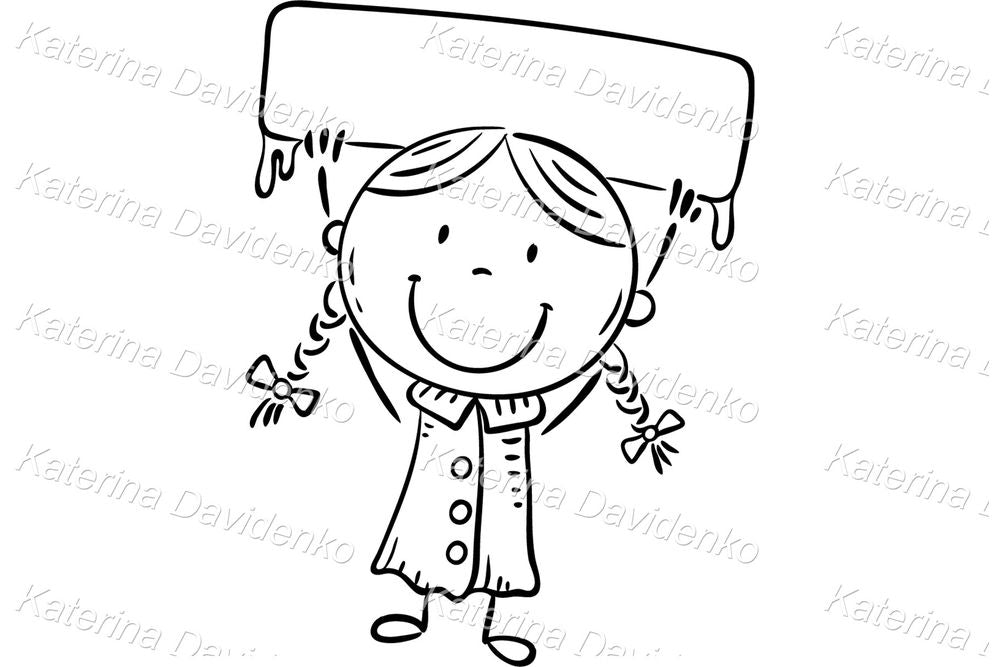 Seasonal Kids Clipart Set – Cute Editable Vector Illustrations