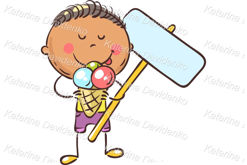 Seasonal Kids Clipart Set – Cute Editable Vector Illustrations