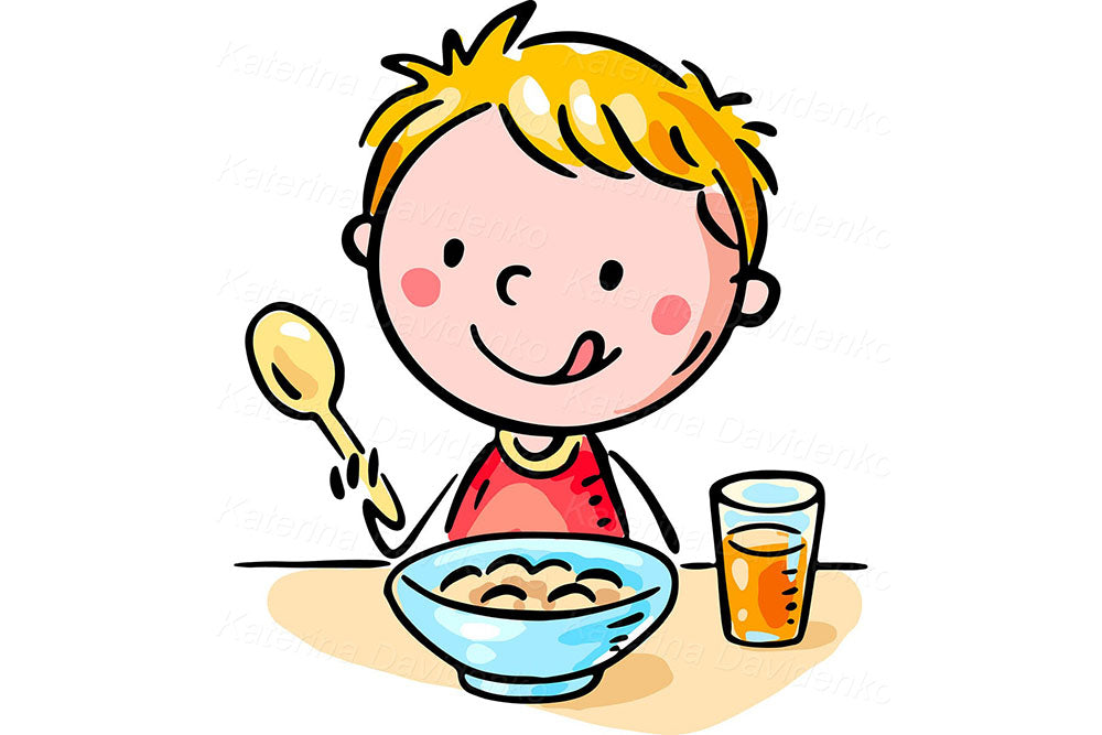 Daily Routine Kids Activities Clipart – Fun Cartoon Illustration Set