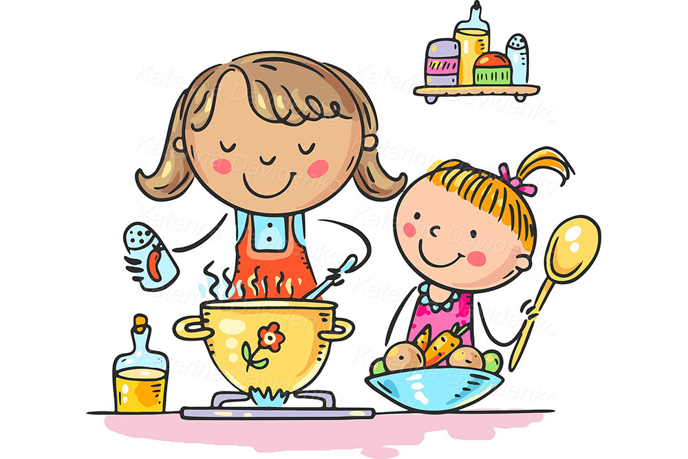 Happy Family Clipart Collection – Cute Hand-Drawn Kids & Parents