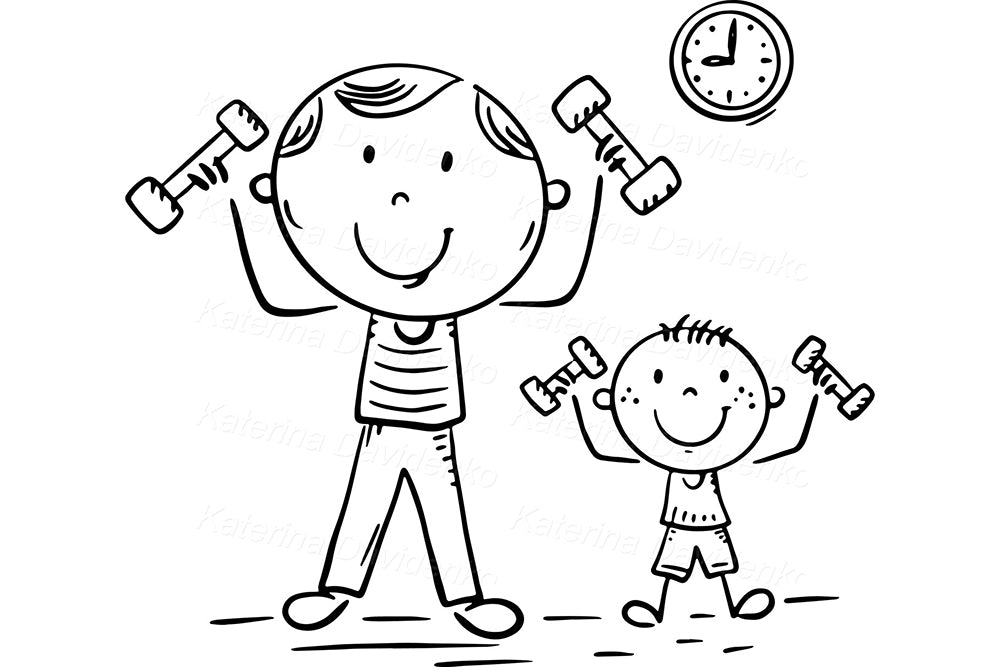 Happy Family Clipart Collection – Cute Hand-Drawn Kids & Parents