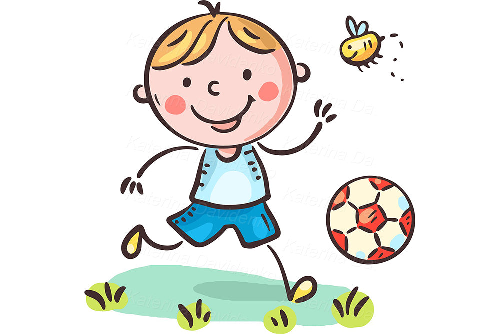 Kids Playing Outside Clipart – Sports, Games, Outdoor Activities