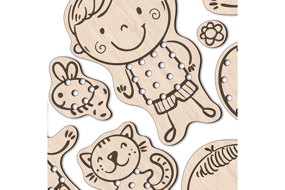 Laser Cut Files For Kids - DIY Educational Toy Craft Project