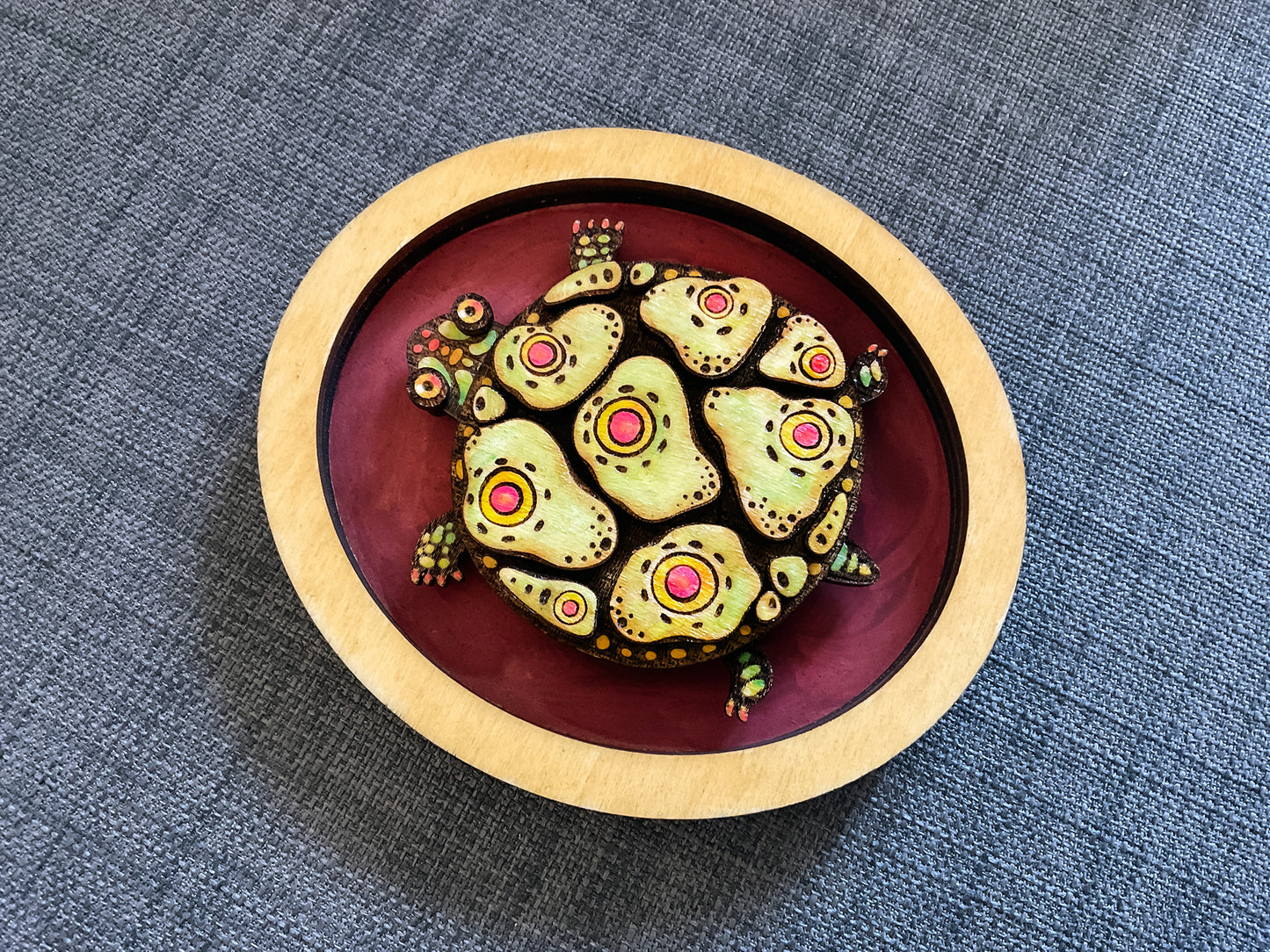 Cute Turtle Laser Cut File for Glowforge xTool. DIY Turtle Template, Craft Home Decor