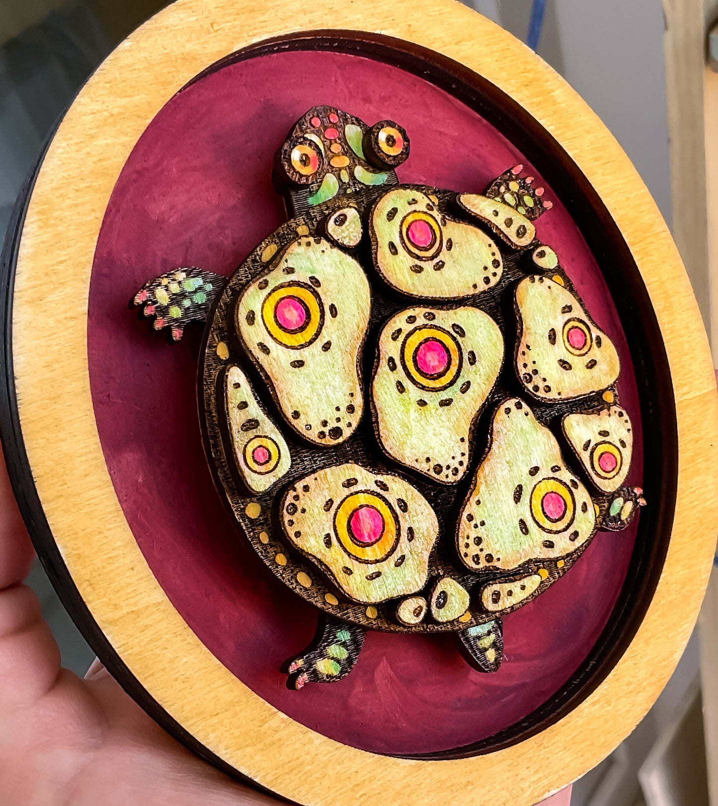 Cute Turtle Laser Cut File for Glowforge xTool. DIY Turtle Template, Craft Home Decor