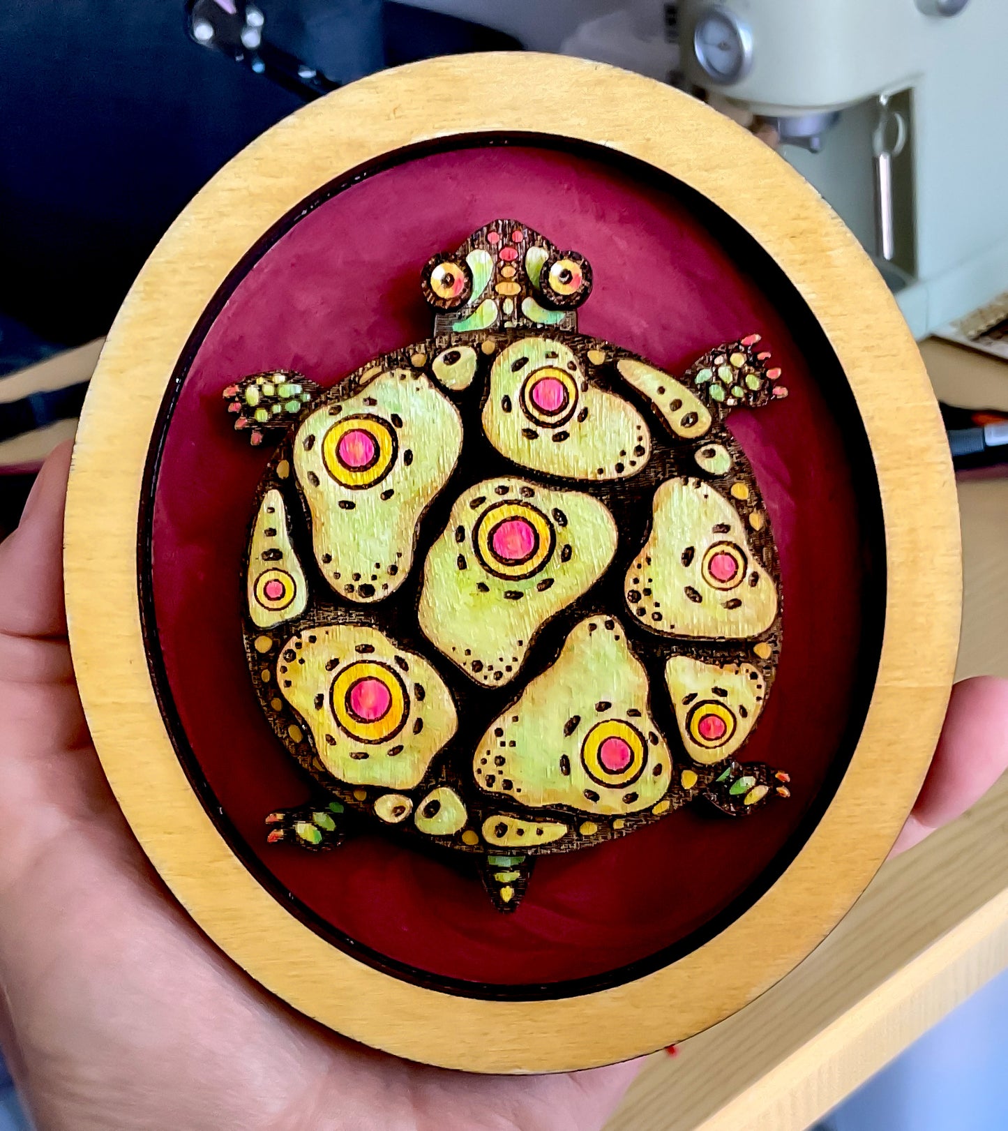 Cute Turtle Laser Cut File for Glowforge xTool. DIY Turtle Template, Craft Home Decor