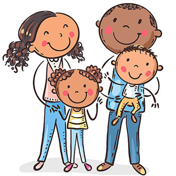 Happy Families Doodle Drawings