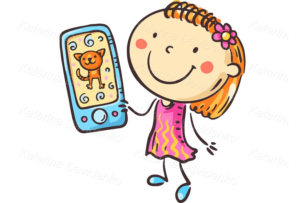 Tech Kids Clipart Bundle – Cartoon PNG for Websites & Learning Materials