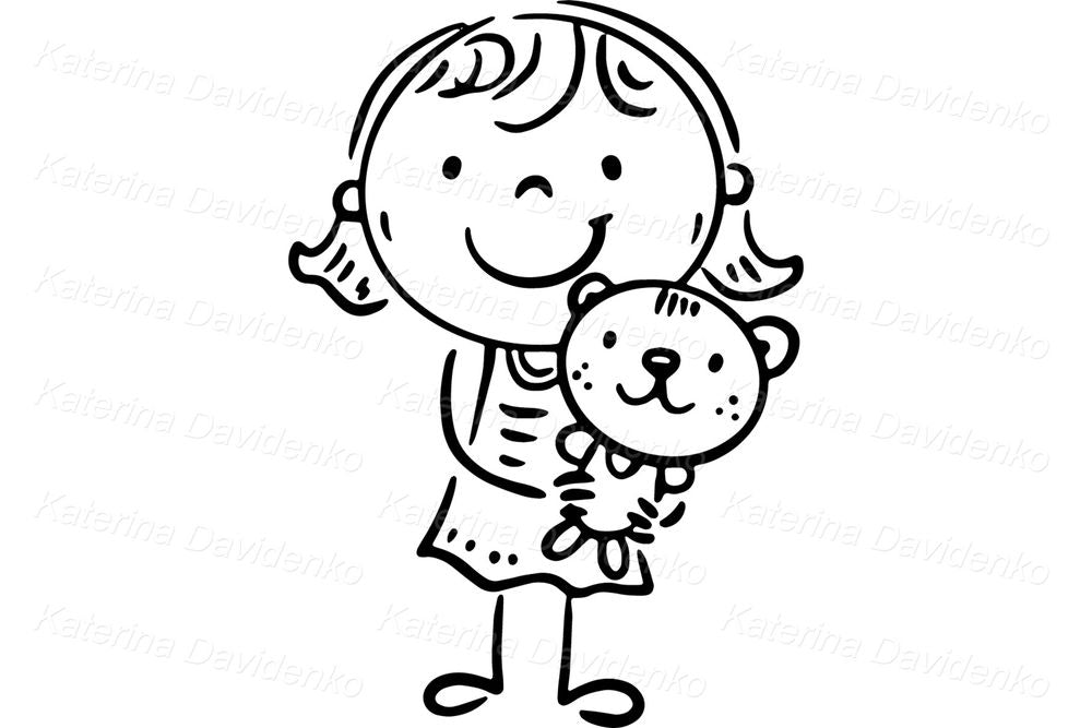 Active Kids Clipart Collection – Cute Vector PNG for Teachers & Crafters