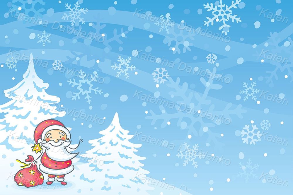 Santa Claus - Christmas background