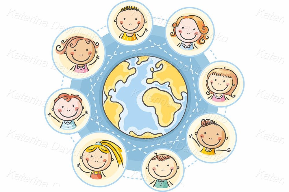 Global communication clipart