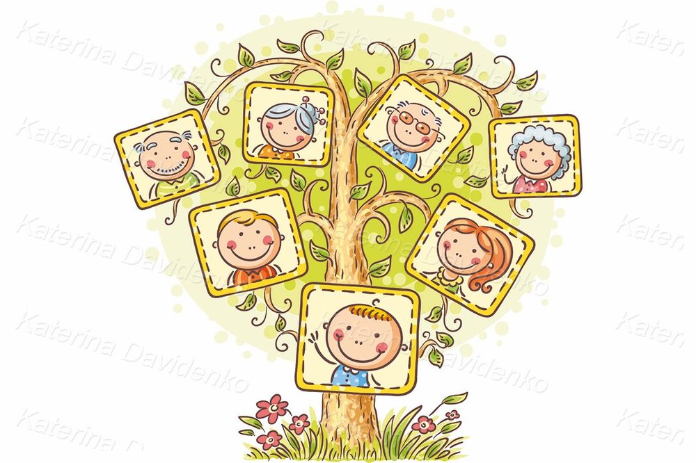 Family tree vector clipart