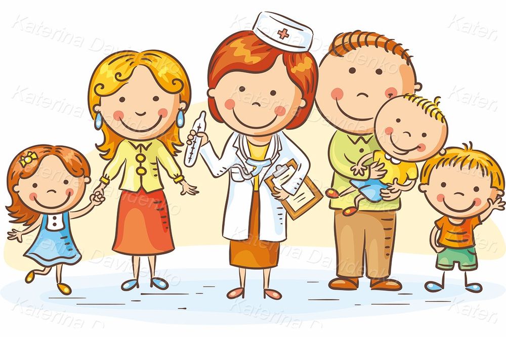 Healthcare clipart Cartoon female family doctor