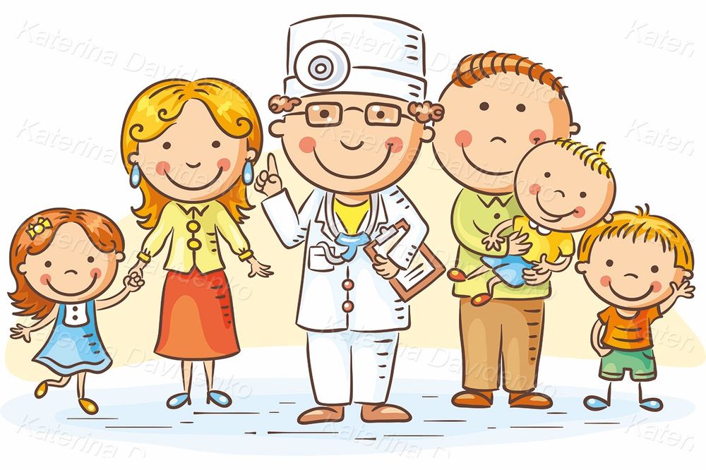 Medical clipart Cartoon family doctor