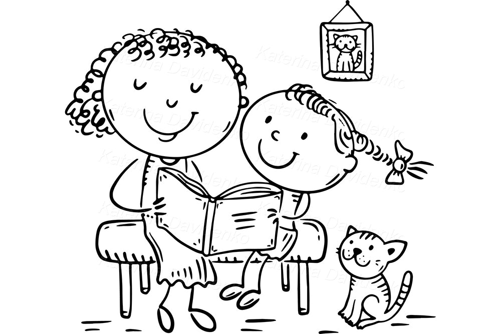 Happy Family Clipart Collection – Cute Hand-Drawn Kids & Parents