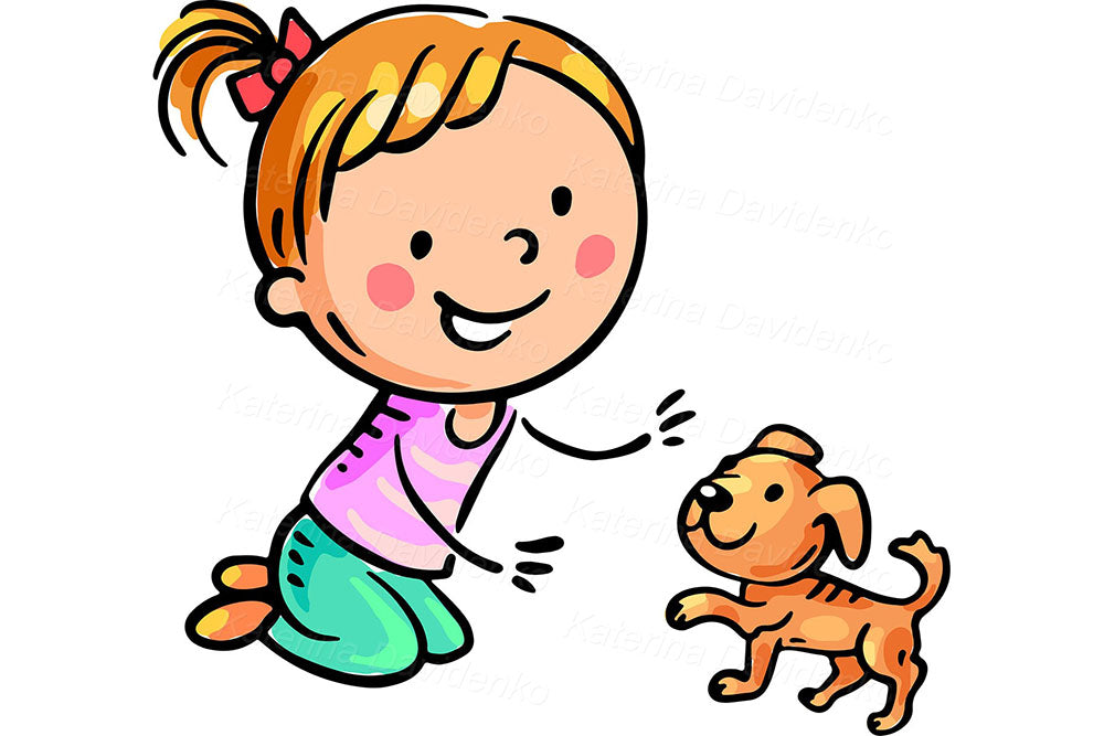 Daily Routine Kids Activities Clipart – Fun Cartoon Illustration Set