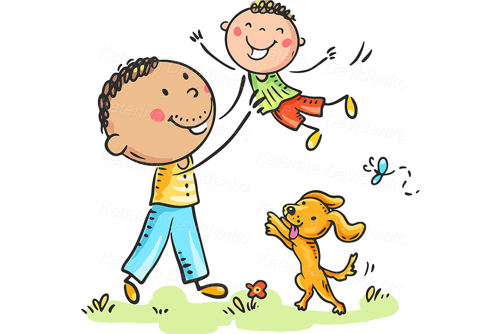 Happy Family Clipart Collection – Cute Hand-Drawn Kids & Parents