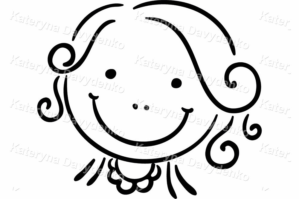 Kids Around the World Clipart – Black and White Earth Illustration