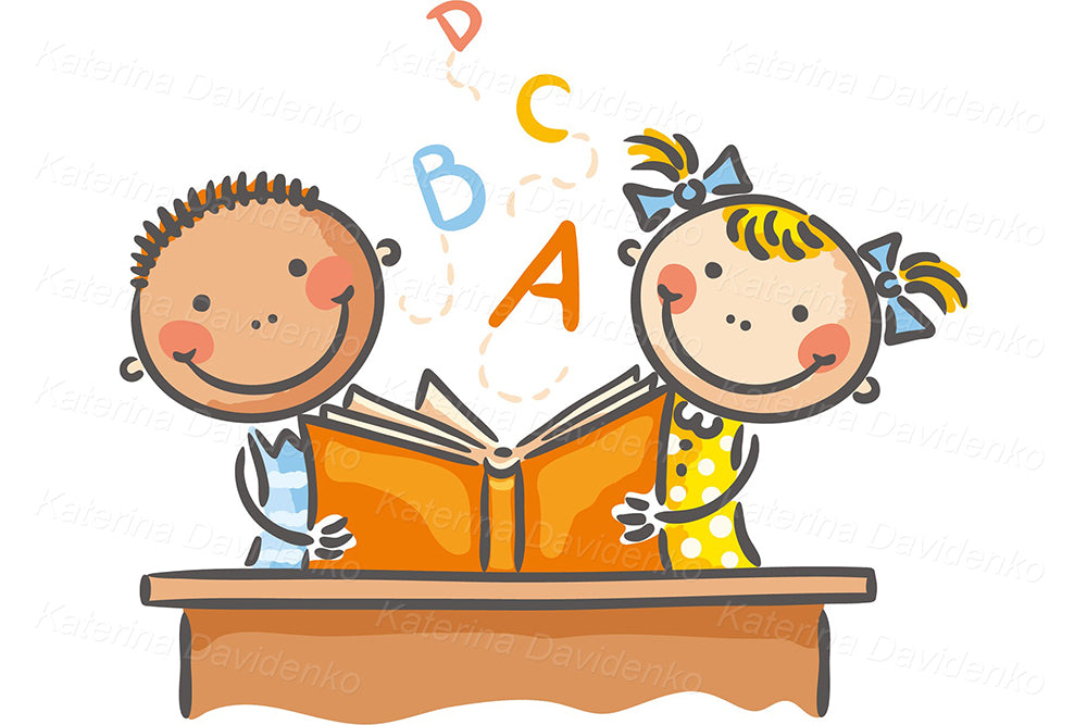 Diverse Kids Clipart Set – Educational PNG Graphics for Teachers & Books
