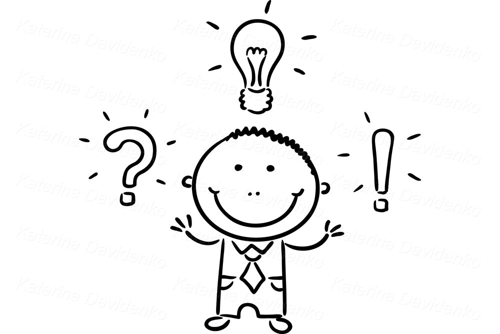 Office People Clipart Set – Business Doodles with Icons & Objects