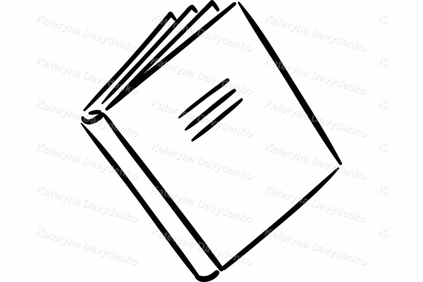 Clipart set of school thing, different school subjects. Line art