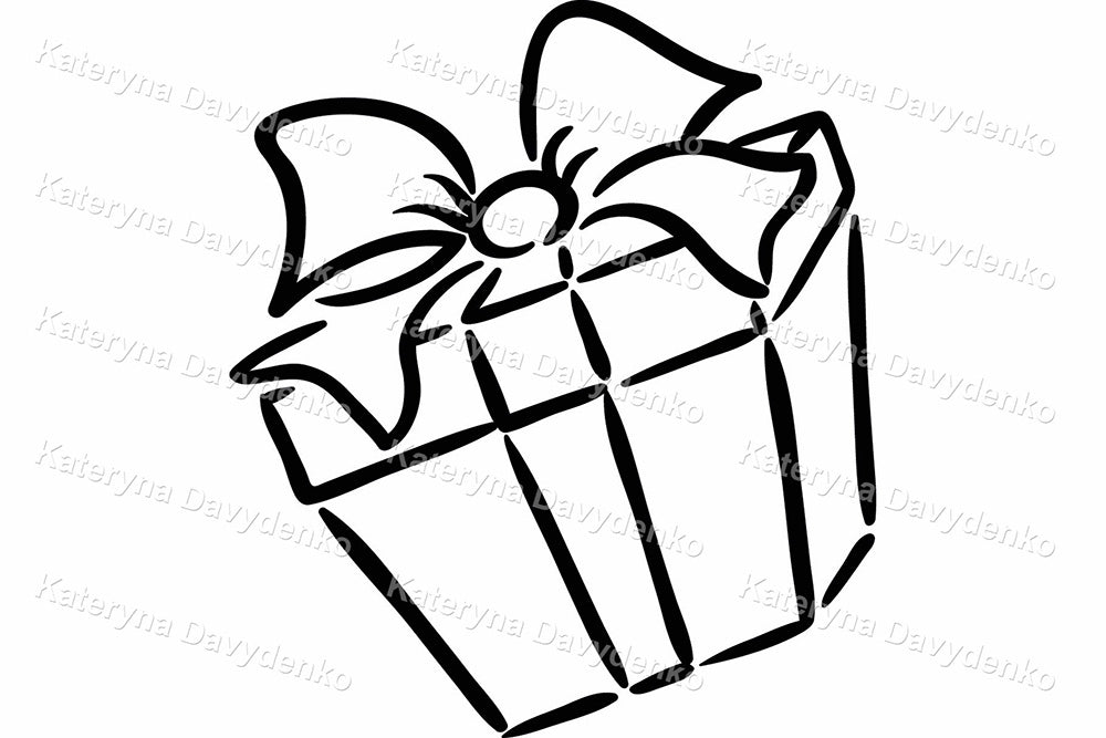 Cartoon Kindergarten Boy with Symbols – Black and White Educational Clipart