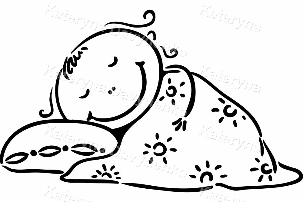 Black and White Girl Daily Routine – Doodle Vector Illustrations