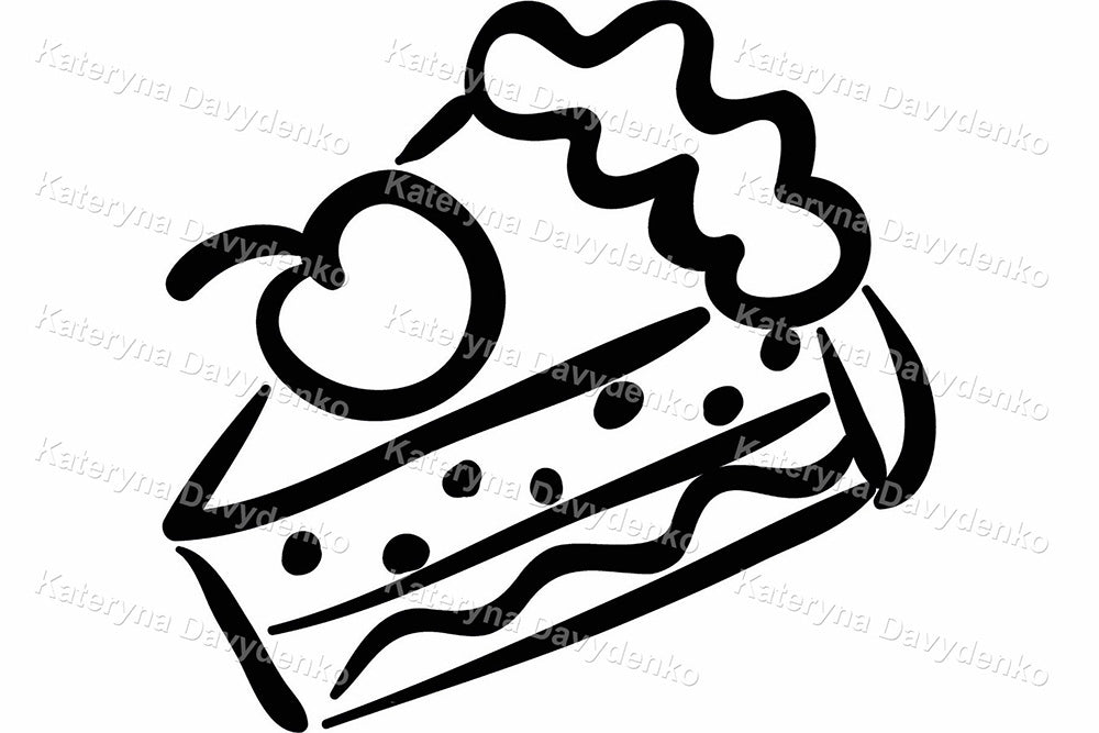 Boy with Groceries. Black and White Food Cartoon Clipart Set