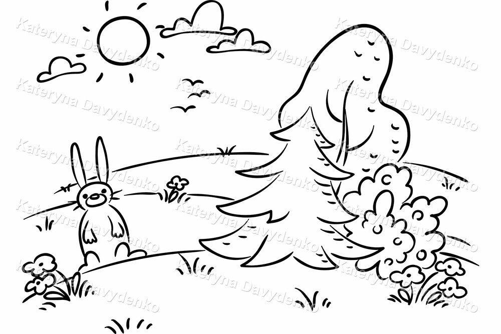 Climate Zones Clipart Set. Nature Outline Illustrations