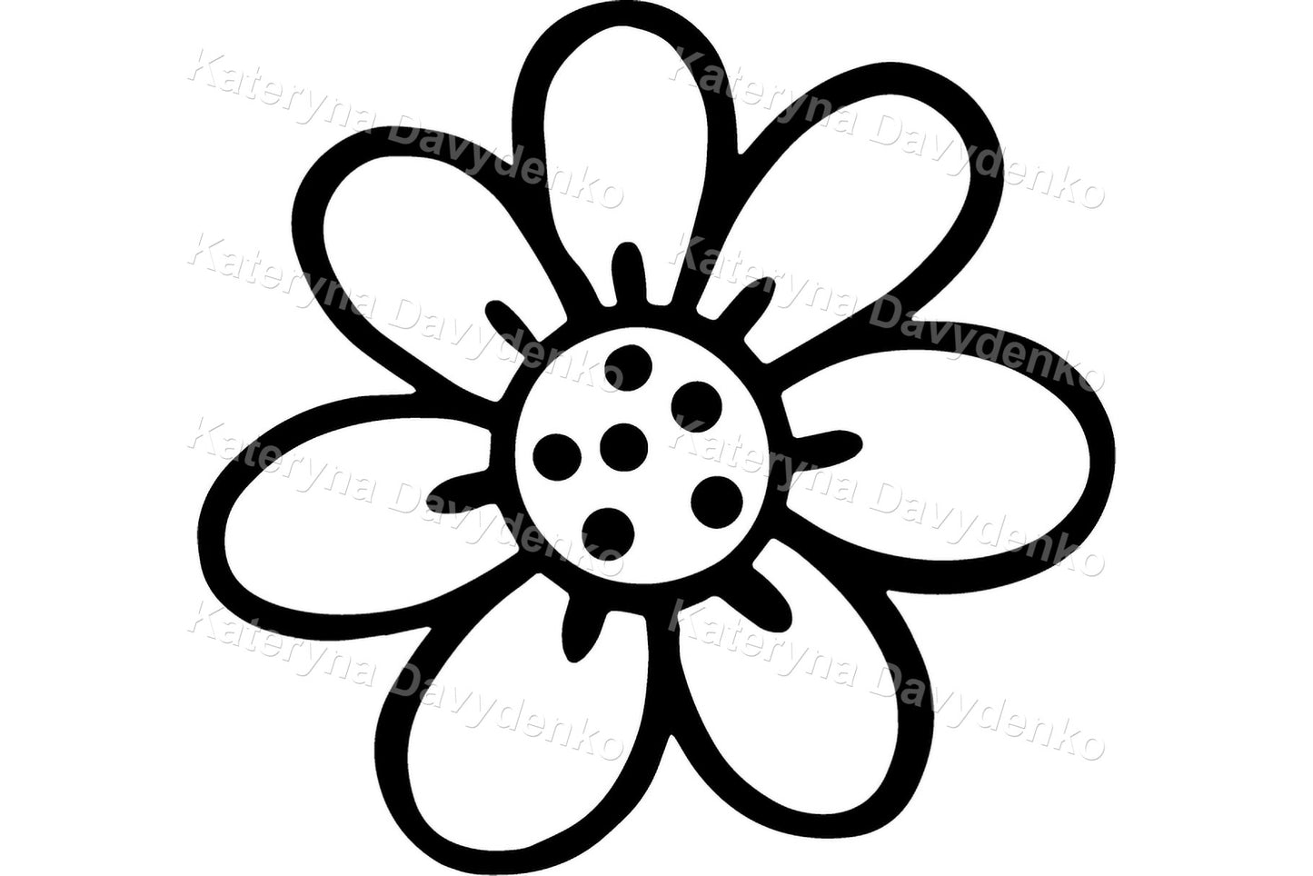 Cute Fairy Tale Clipart Set in Black and White for little kids