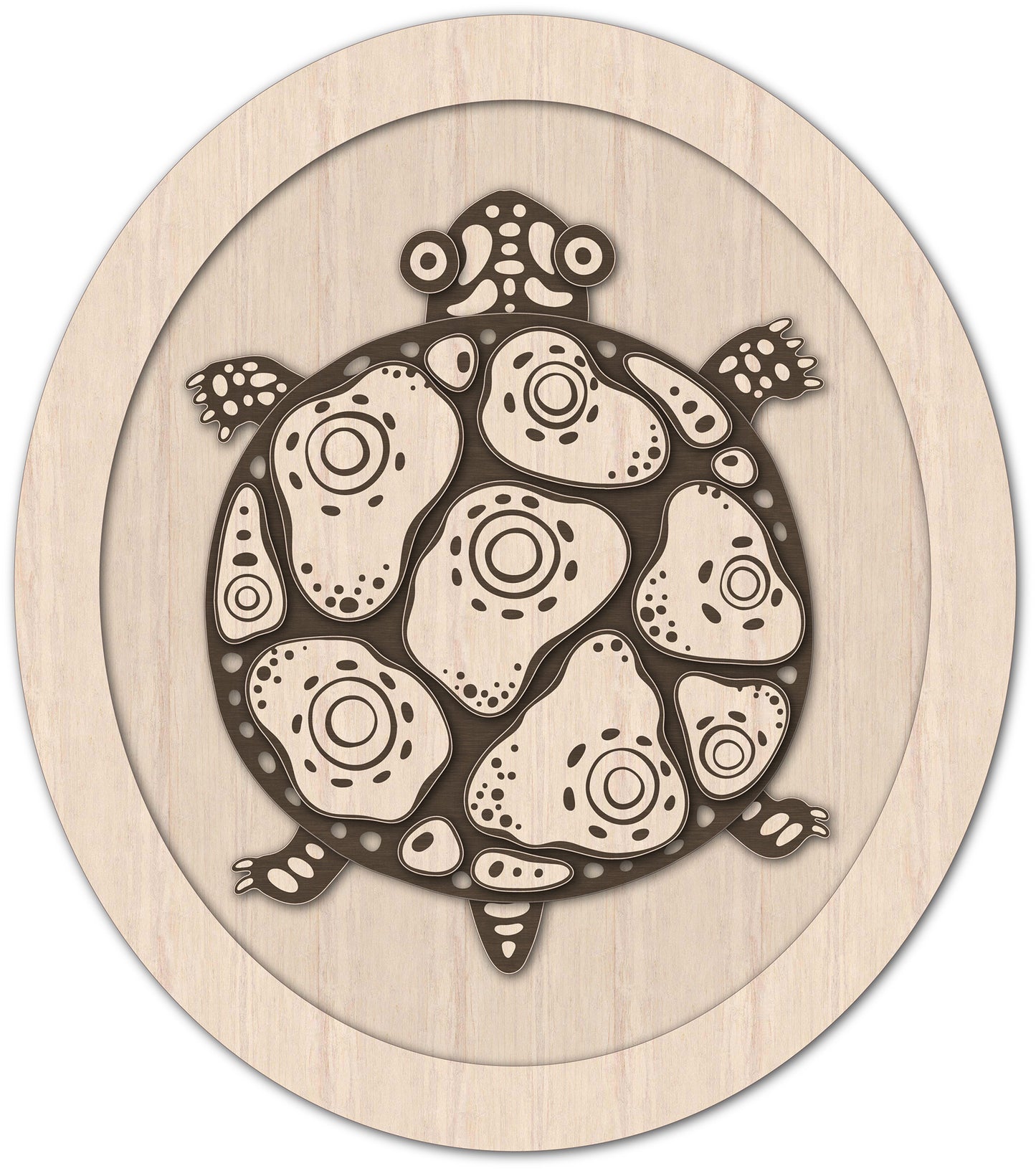 Cute Turtle Laser Cut File for Glowforge xTool. DIY Turtle Template, Craft Home Decor