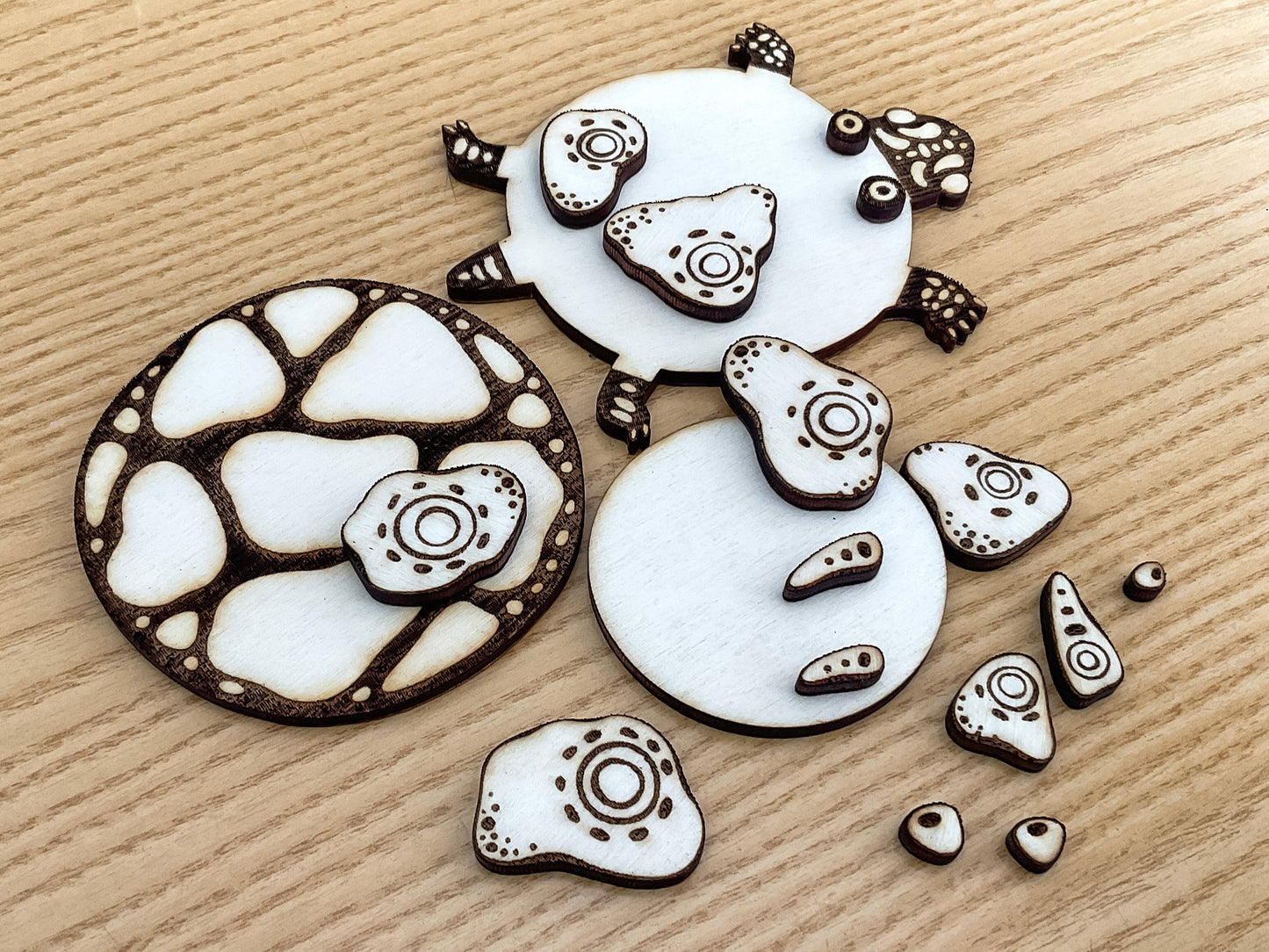 Cute Turtle Laser Cut File for Glowforge xTool. DIY Turtle Template, Craft Home Decor