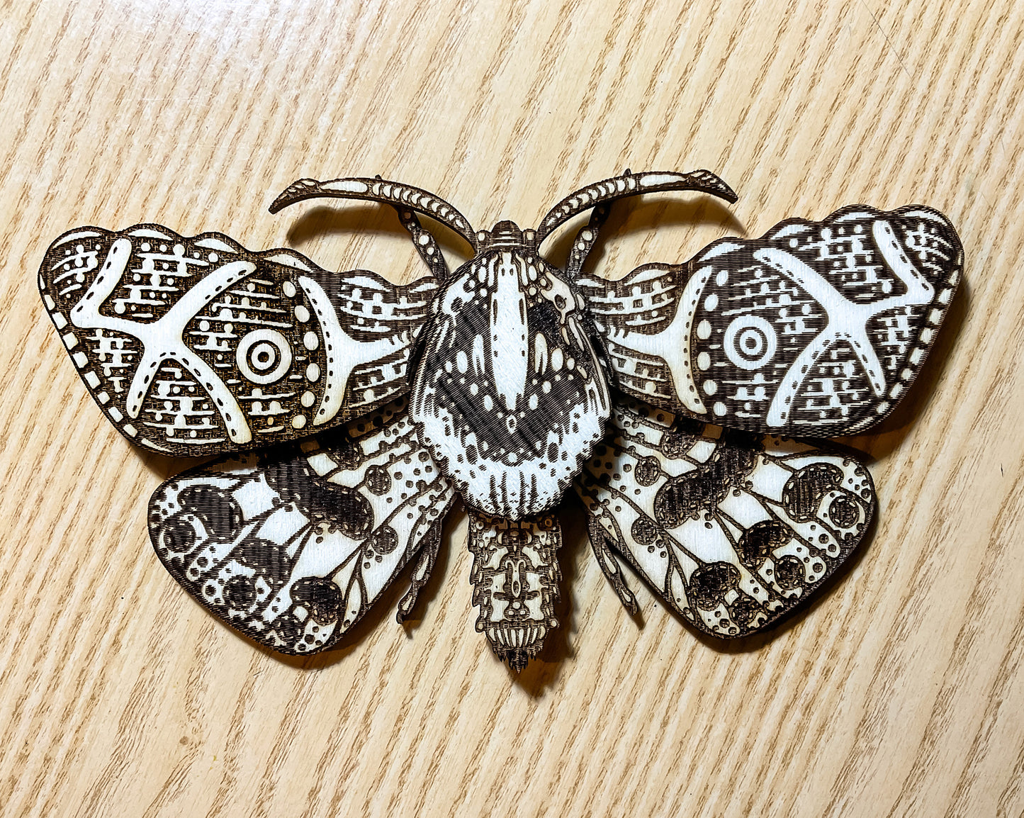 Butterfly DIY Wall Art. Decorative Moth Laser Cut File. Insect Glowforge xTool
