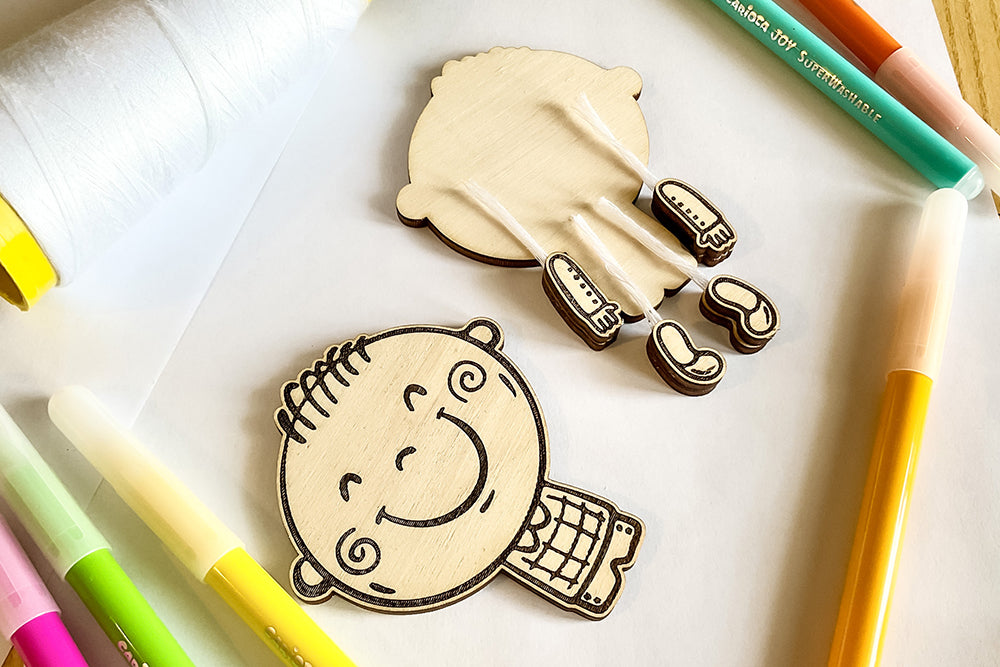 Movable Doll SVG for Laser Cutting – Cute Kids with Separate Arms and Legs