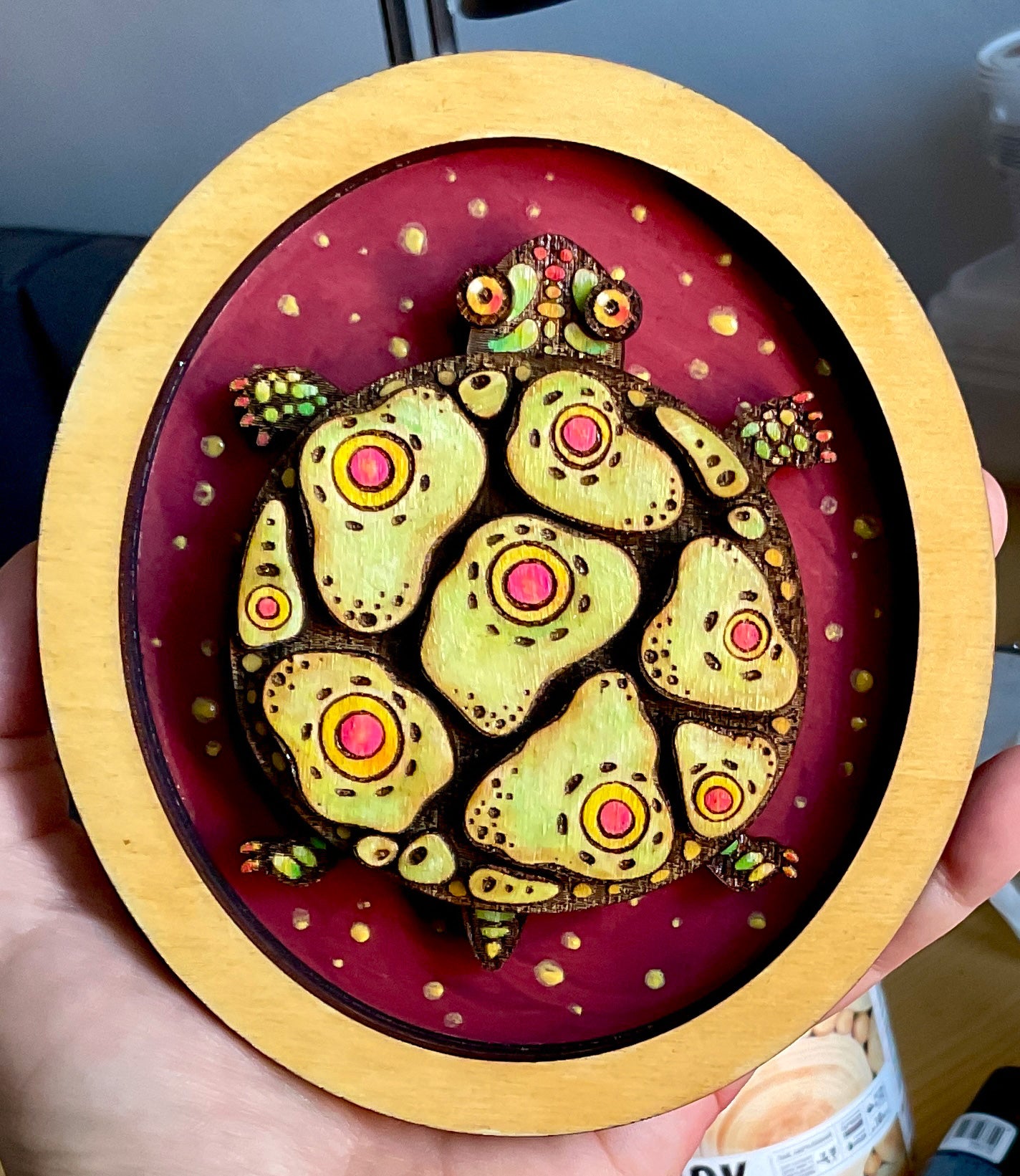 Cute Turtle Laser Cut File for Glowforge xTool. DIY Turtle Template, Craft Home Decor
